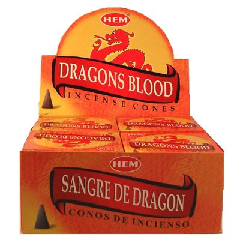 Stamford Räucherkegel Dragons Blood | 15 Stück Mit Halter | Intensive Duftkegel