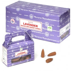 Satya Sai Baba Lavender Masala Backflow Incense Cone