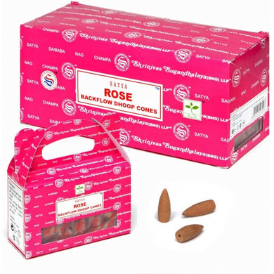 Satya Sai Baba Rose Masala Backflow Incense Cone