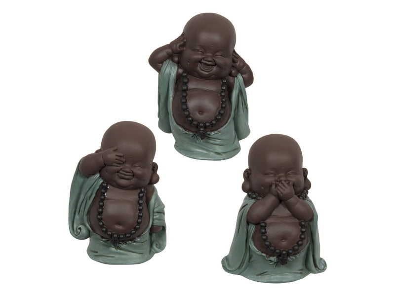 Hear No Evil, See no Evil, Say no Evil Buddha Set