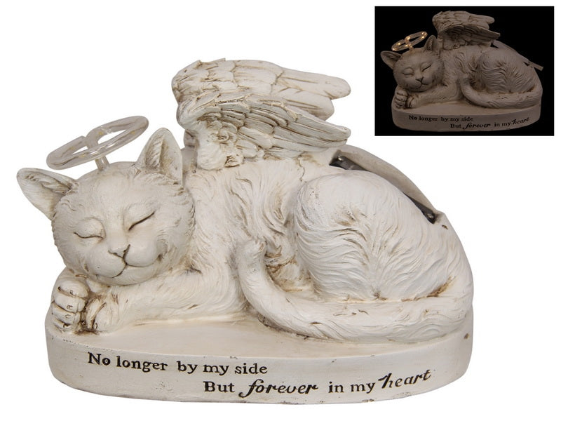 Cat Memorial Plaque with Light up Halo