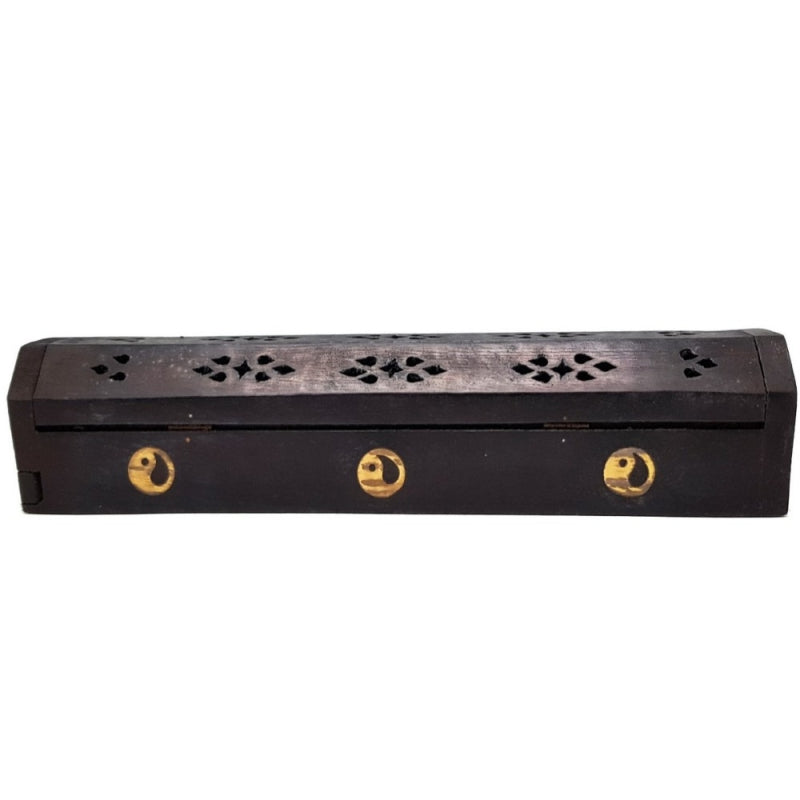 Incense & Cone Burner Yin Yang Black