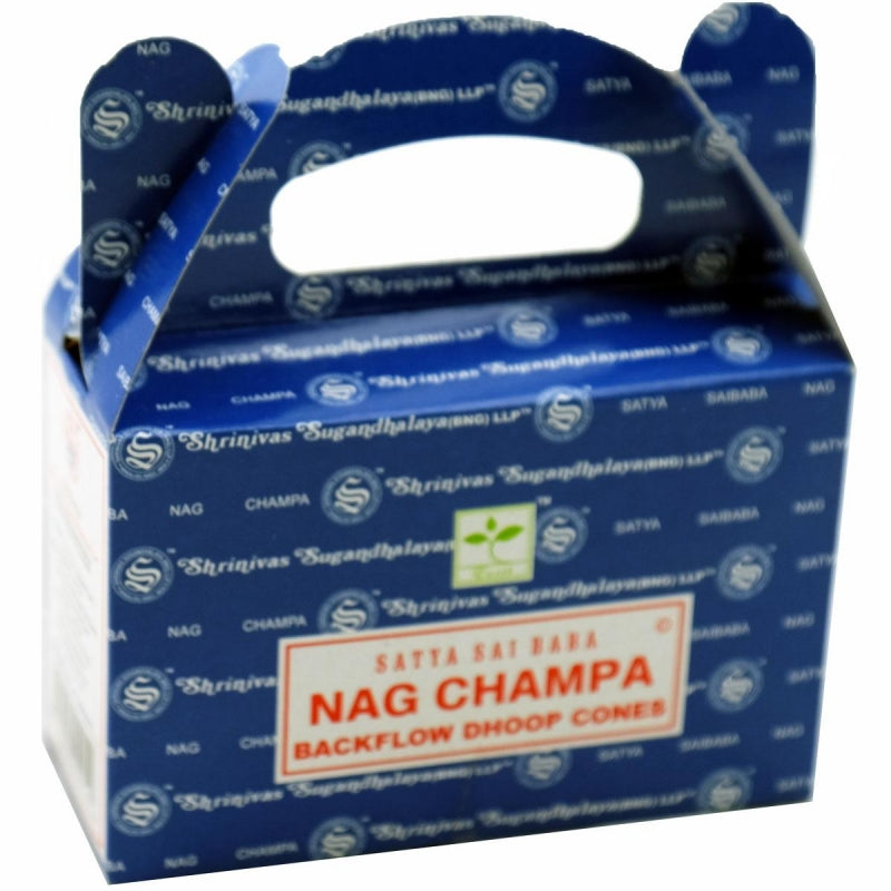 Satya Sai Baba Nag Champa Masala Backflow Incense Cone - My Wish List Gifts