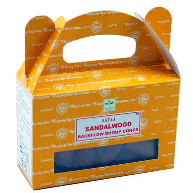 Satya Sai Baba Sandalwood Masala Backflow Incense Cone
