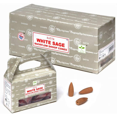 Satya Sai Baba White Sage Masala Backflow Incense Cone