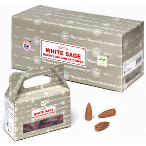 Satya Sai Baba White Sage Masala Backflow Incense Cone