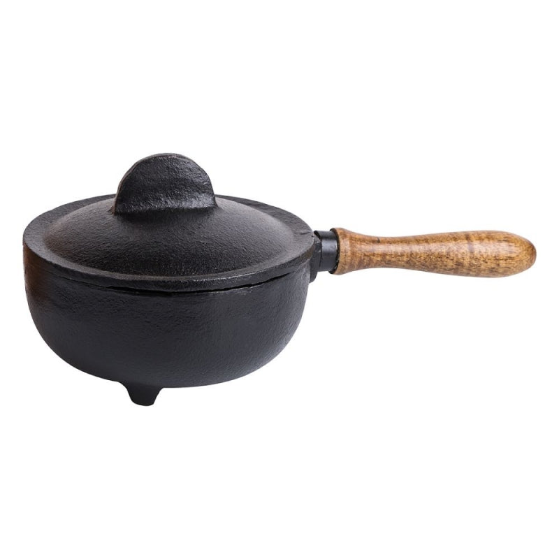 Cast Iron Cauldron Herb & Resin Burner with Handle