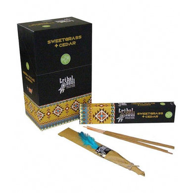 Tribal Soul Sweet Grass and Cedar  Incense 15gm
