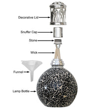 Desire Aroma Silver Air Purifying Wick & Flame Method Aroma Fragrance Oil Lamp